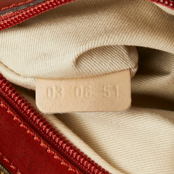 クロエ ホース ホースシュー 馬蹄 ハンドバッグ トートバッグ オレンジ レザー レディース Chloe 【中古】