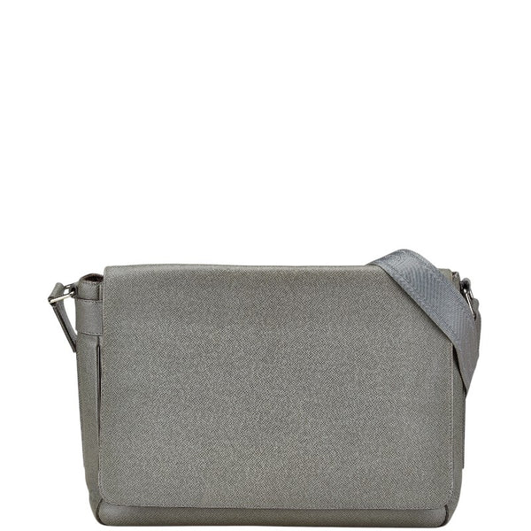 ルイ ヴィトン タイガ ロマンGM 斜め掛け ショルダーバッグ M32626 グラシエ グレー レザー レディース LOUIS VUITTON 【中古】