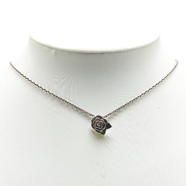 シャネル カメリア フラワー 花 ネックレス SV925 シルバー レディース CHANEL 【中古】