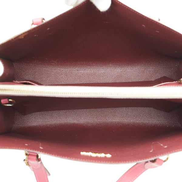 コーチ シグネチャー ハンドバッグ ショルダーバッグ 2WAY ベージュ ピンク PVC レザー レディース COACH 【中古】