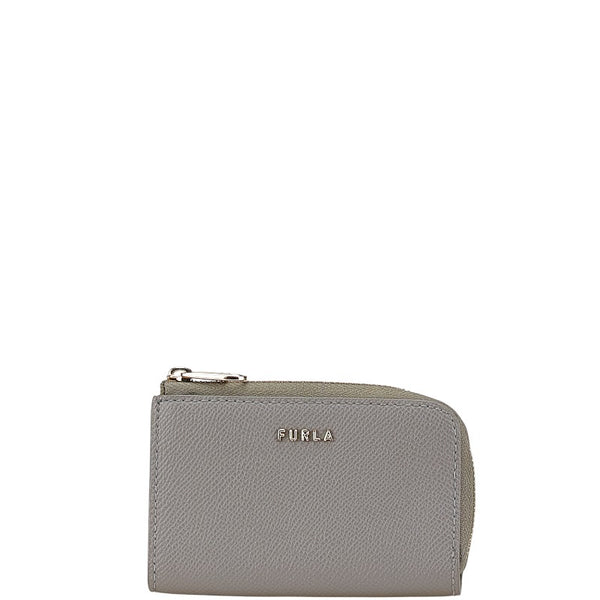 フルラ バビロン キーケース カードケース コインケース WR00123 グレー PVC レザー レディース Furla 【中古】