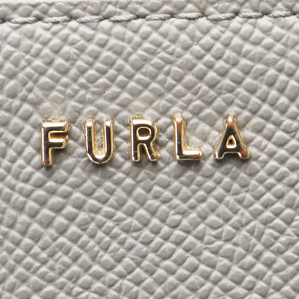フルラ バビロン キーケース カードケース コインケース WR00123 グレー PVC レザー レディース Furla 【中古】