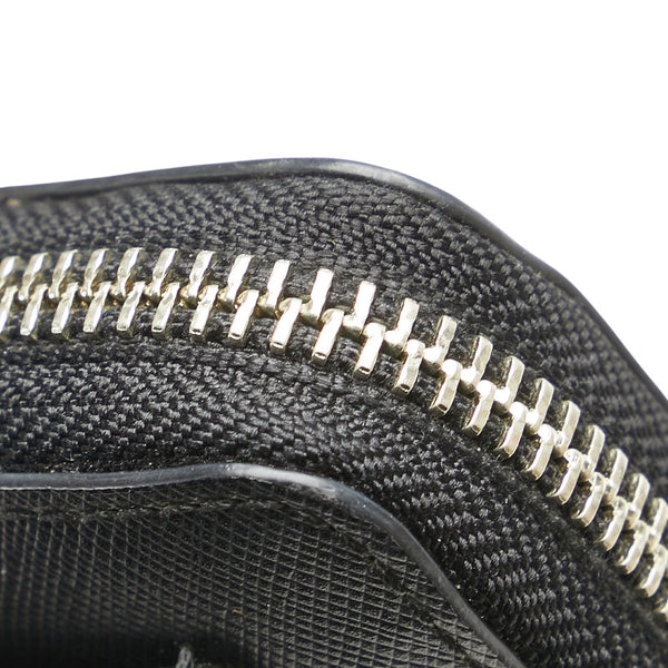 コーチ ラウンドファスナー 長財布 ブラック レザー レディース COACH 【中古】