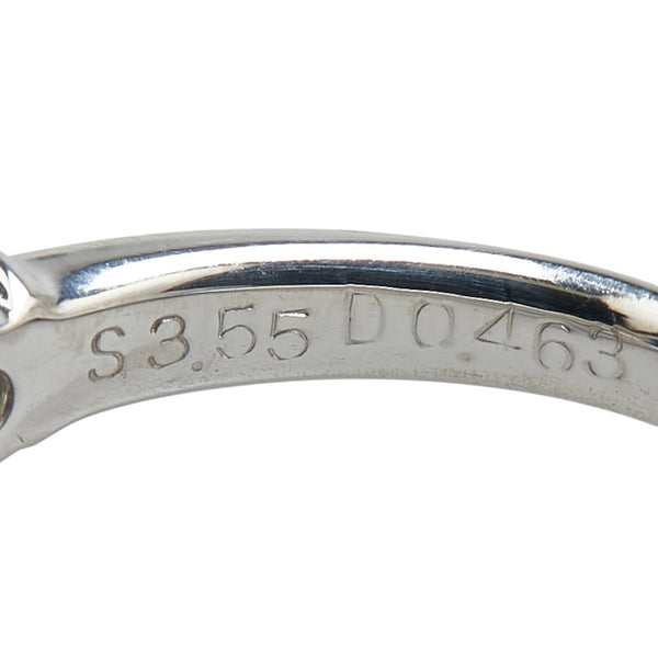 Pt900 プラチナ サファイア3.55ct ダイヤ0.468ct リング 指輪 レディース 16号 【中古】