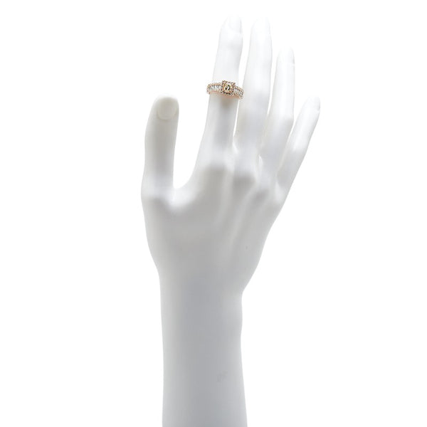 K18PG ピンクゴールド ダイヤ0.30ct ダイヤ0.75ct リング 指輪 レディース 12号 【中古】
