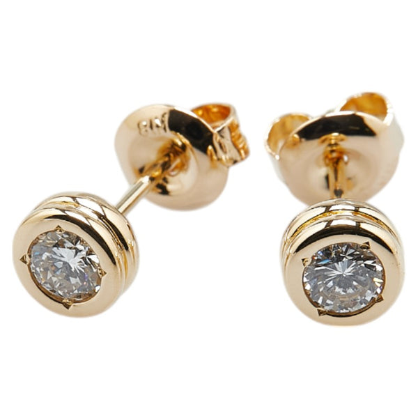 K18YG イエローゴールド ダイヤ0.45ct スタッドピアス レディース 【中古】