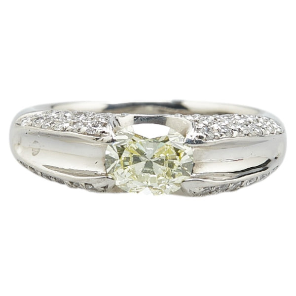 Pt900 プラチナ ダイヤ1.066ct ダイヤ0.56ct リング 指輪 レディース 14.5号 【中古】