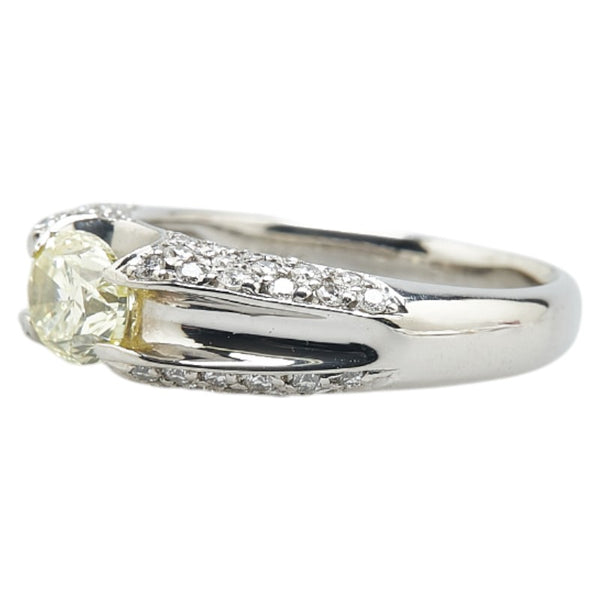 Pt900 プラチナ ダイヤ1.066ct ダイヤ0.56ct リング 指輪 レディース 14.5号 【中古】