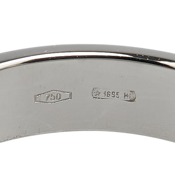 グッチ GGアイコン リング 指輪 #9 K18WG ホワイトゴールド レディース GUCCI 【中古】