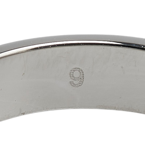 グッチ GGアイコン リング 指輪 #9 K18WG ホワイトゴールド レディース GUCCI 【中古】