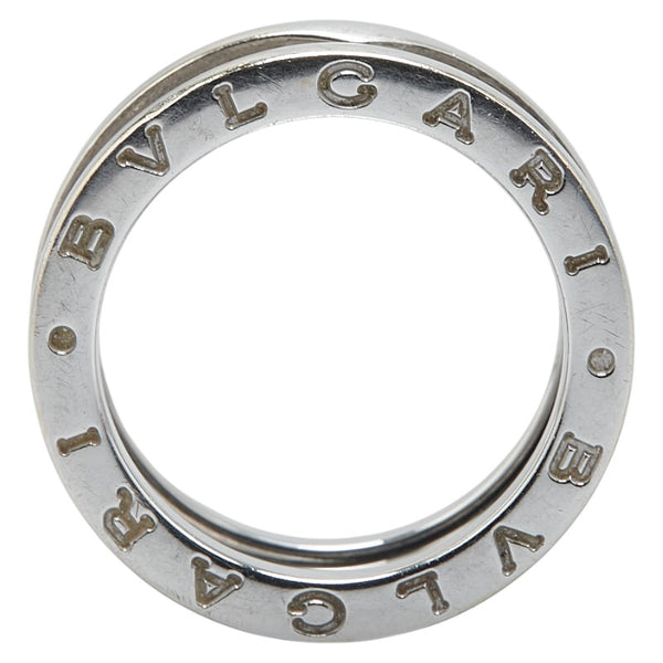 ブルガリ ビーゼロワン リング 指輪 #53 シルバー K18WG ホワイトゴールド レディース BVLGARI 【中古】