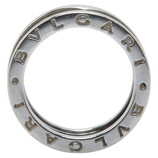 ブルガリ ビーゼロワン リング 指輪 #53 シルバー K18WG ホワイトゴールド レディース BVLGARI 【中古】