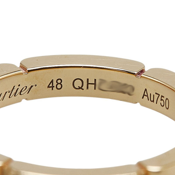 カルティエ マイヨンパンテール 4Pダイヤ リング 指輪 #48 ゴールド K18YG イエローゴールド レディース CARTIER 【中古】