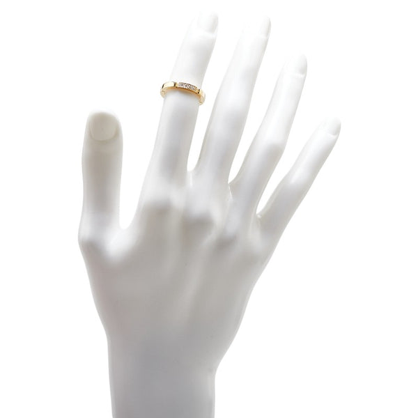 カルティエ マイヨンパンテール 4Pダイヤ リング 指輪 #48 ゴールド K18YG イエローゴールド レディース CARTIER 【中古】