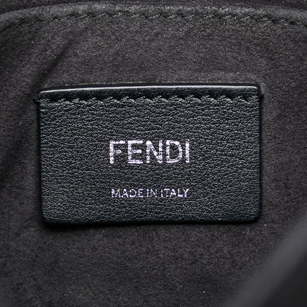 フェンディ キャナイ スモール 斜め掛け チェーン ショルダーバッグ 8M0381 ブラック レザー レディース FENDI 【中古】