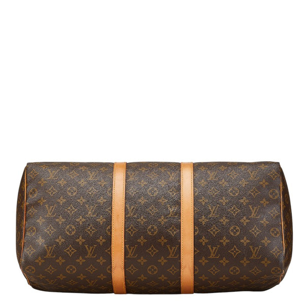 ルイ ヴィトン モノグラム キーポル50 ボストンバッグ ショルダーバッグ M41426 ブラウン PVC レザー レディース LOUIS VUITTON 【中古】