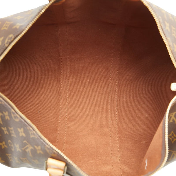 ルイ ヴィトン モノグラム キーポル50 ボストンバッグ ショルダーバッグ M41426 ブラウン PVC レザー レディース LOUIS VUITTON 【中古】