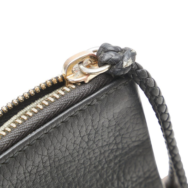 グッチ バンブー タッセル クラッチバッグ セカンドバッグ 449653 ブラック レザー レディース GUCCI 【中古】