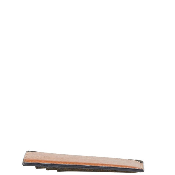 セリーヌ マカダム カードケース ブラック ブラウン PVC レザー レディース CELINE 【中古】