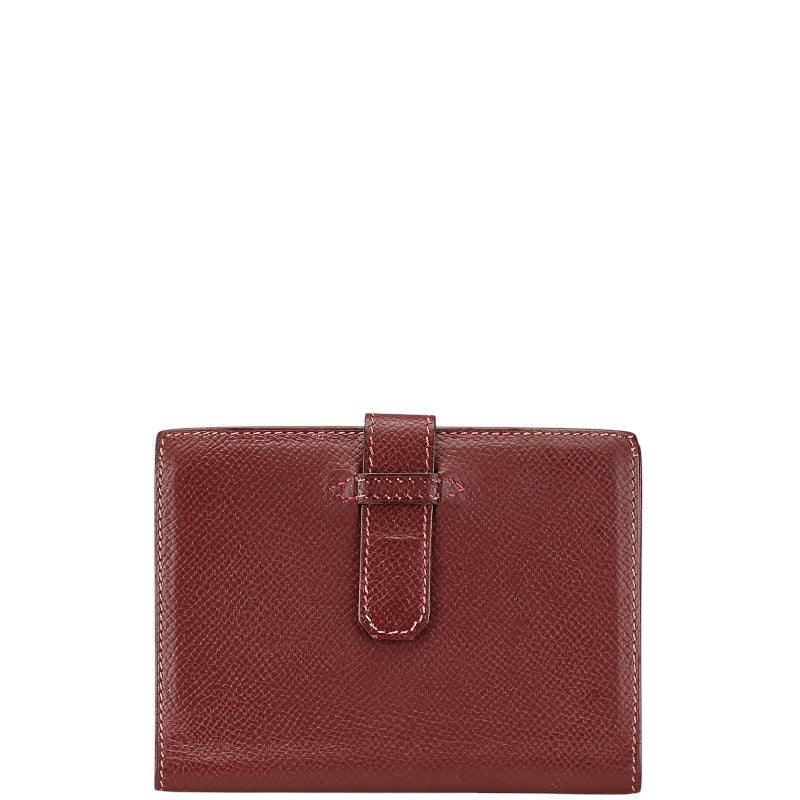 エルメス 手帳カバー ワインレッド グレネムッシュ レディース HERMES 【中古】