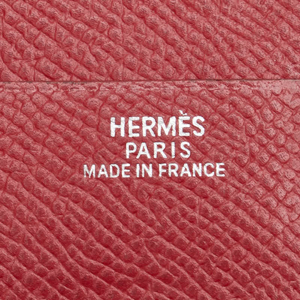 エルメス 手帳カバー ワインレッド グレネムッシュ レディース HERMES 【中古】
