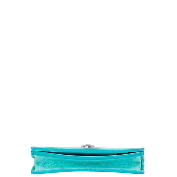ティファニー カードケース ライトブルー レザー レディース TIFFANY&Co. 【中古】