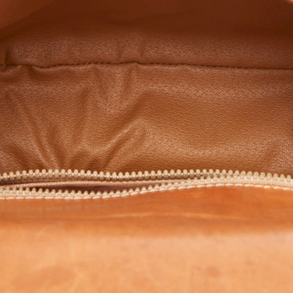 セリーヌ マカダム スターボール 斜め掛け ショルダーバッグ ブラウン PVC レザー レディース CELINE 【中古】