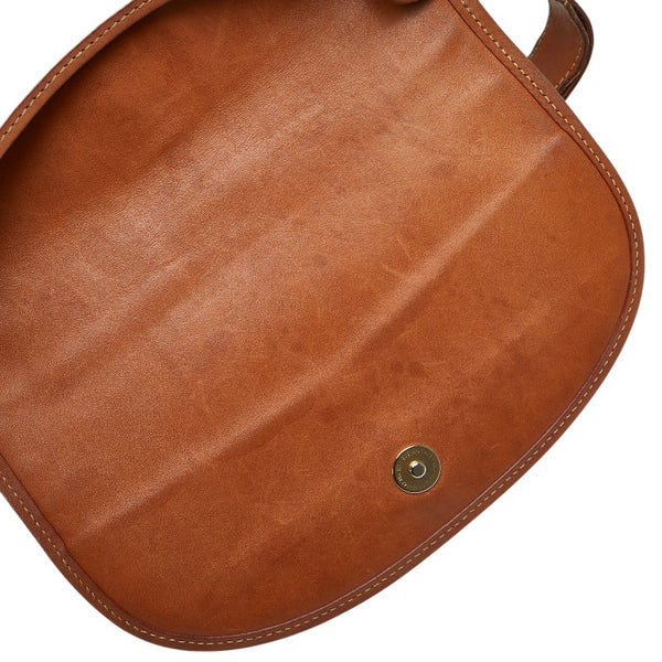 セリーヌ マカダム スターボール 斜め掛け ショルダーバッグ ブラウン PVC レザー レディース CELINE 【中古】