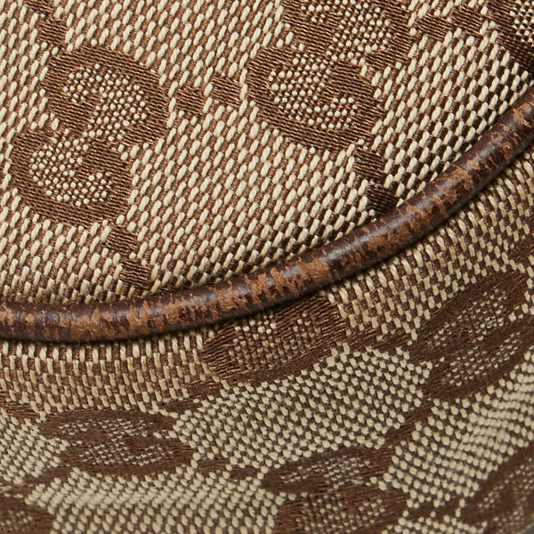 グッチ GGキャンバス ハンドバッグ ワンショルダーバッグ 153010 ベージュ ブラウン キャンバス レザー レディース GUCCI 【中古】