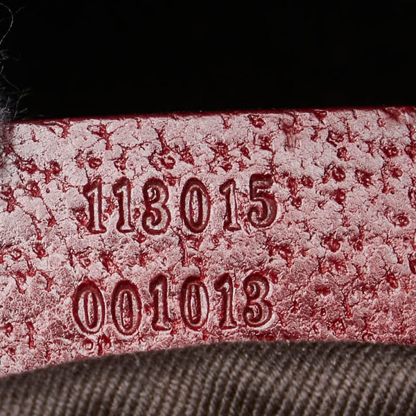 グッチ GGキャンバス ハンドバッグ トートバッグ 113015 ブラウン ボルドー キャンバス レザー レディース GUCCI 【中古】