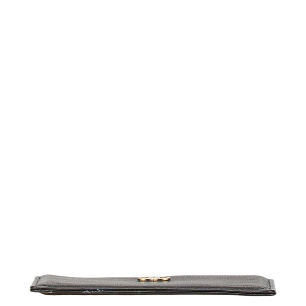 シャネル ココマーク カードケース 名刺入れ ブラック レザー レディース CHANEL 【中古】