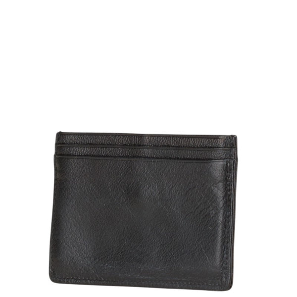シャネル ココマーク カードケース 名刺入れ ブラック レザー レディース CHANEL 【中古】