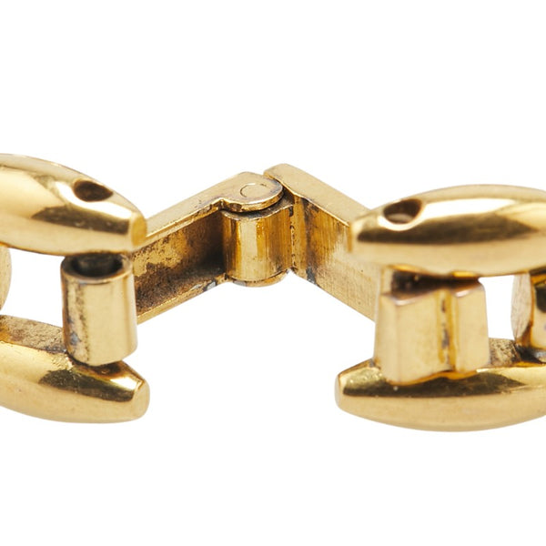 グッチ チェンジベゼルウォッチ 腕時計 1100-L クオーツ ホワイト文字盤 メッキ レディース GUCCI 【中古】