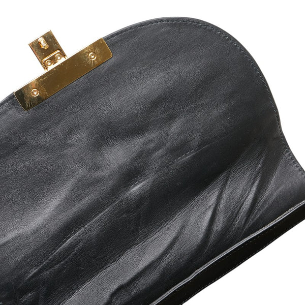 グッチ GGスプリーム 斜め掛け ショルダーバッグ 453189 ベージュ ブラック ブラウン PVC レザー レディース GUCCI 【中古】