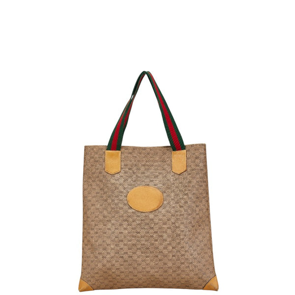 グッチ オールドグッチ シェリーライン ハンドバッグ トートバッグ 02 37 1300 ベージュ PVC レザー レディース GUCCI 【中古】