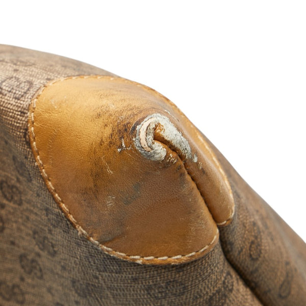 グッチ オールドグッチ シェリーライン ハンドバッグ トートバッグ 02 37 1300 ベージュ PVC レザー レディース GUCCI 【中古】