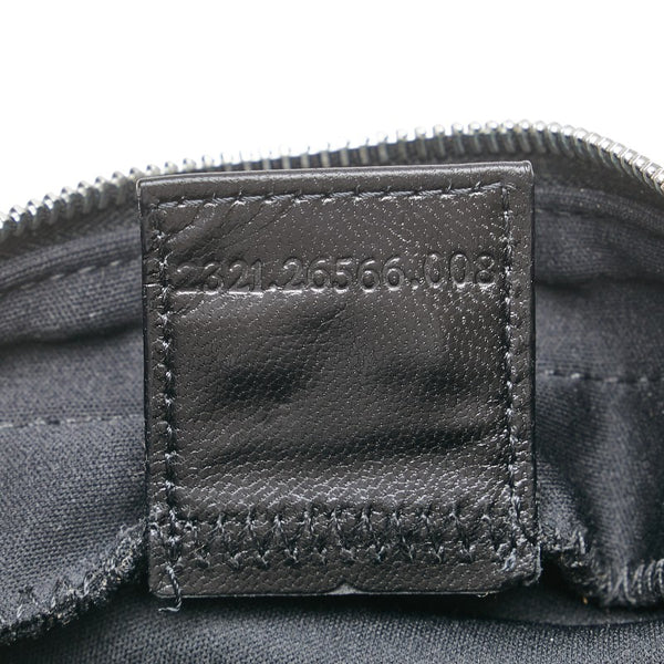 フェンディ マンマバケット ジャージー ハンドバッグ ワンショルダーバッグ 2321 ブラック ナイロン レザー レディース FENDI 【中古】