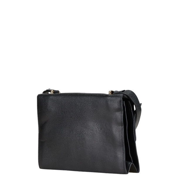 グッチ ズゥミ 斜め掛け ショルダーバッグ 576388 ブラック レザー レディース GUCCI 【中古】