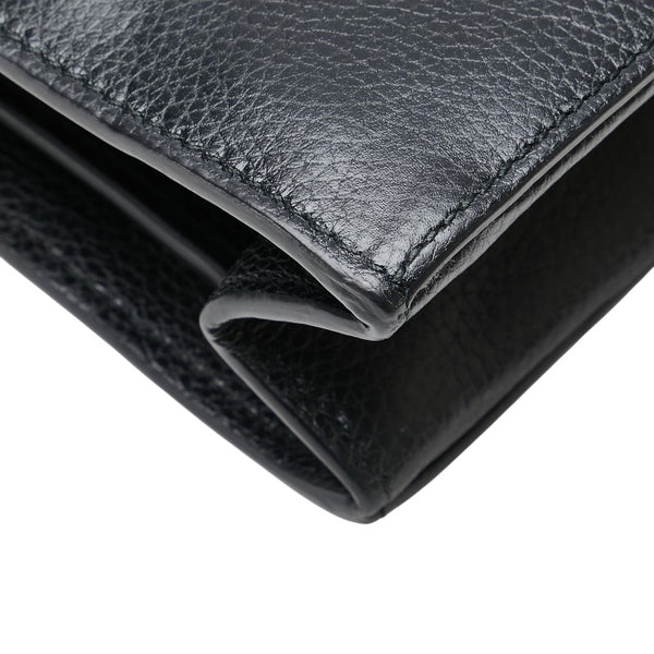 グッチ ズゥミ 斜め掛け ショルダーバッグ 576388 ブラック レザー レディース GUCCI 【中古】