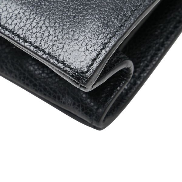 グッチ ズゥミ 斜め掛け ショルダーバッグ 576388 ブラック レザー レディース GUCCI 【中古】