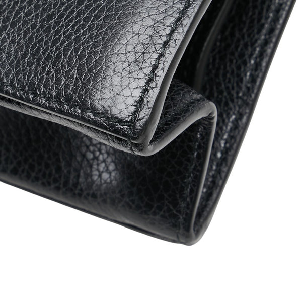 グッチ ズゥミ 斜め掛け ショルダーバッグ 576388 ブラック レザー レディース GUCCI 【中古】