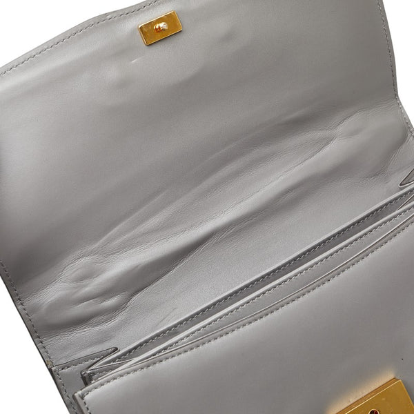 グッチ ズゥミ 斜め掛け ショルダーバッグ 576388 グレー レザー レディース GUCCI 【中古】