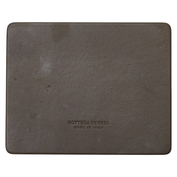 ボッテガヴェネタ コンパクトミラー 手鏡 グレー  グレージュ レザー レディース BOTTEGAVENETA 【中古】