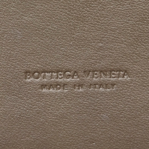 ボッテガヴェネタ コンパクトミラー 手鏡 グレー  グレージュ レザー レディース BOTTEGAVENETA 【中古】