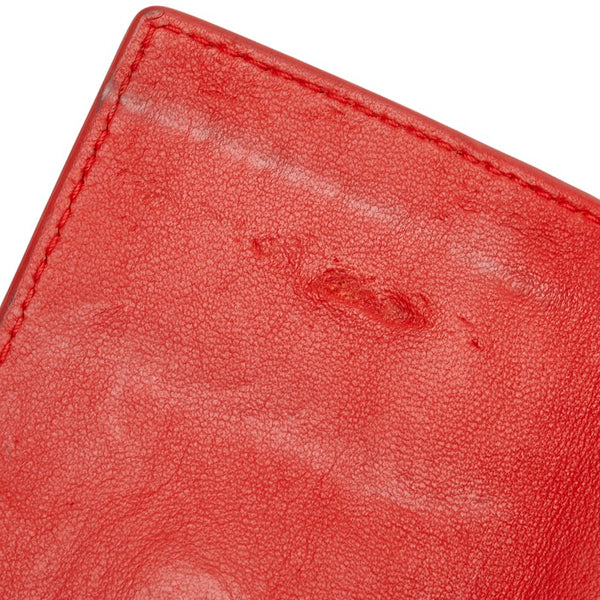 ボッテガヴェネタ イントレチャート キーケース 6連 レッド レザー レディース BOTTEGAVENETA 【中古】