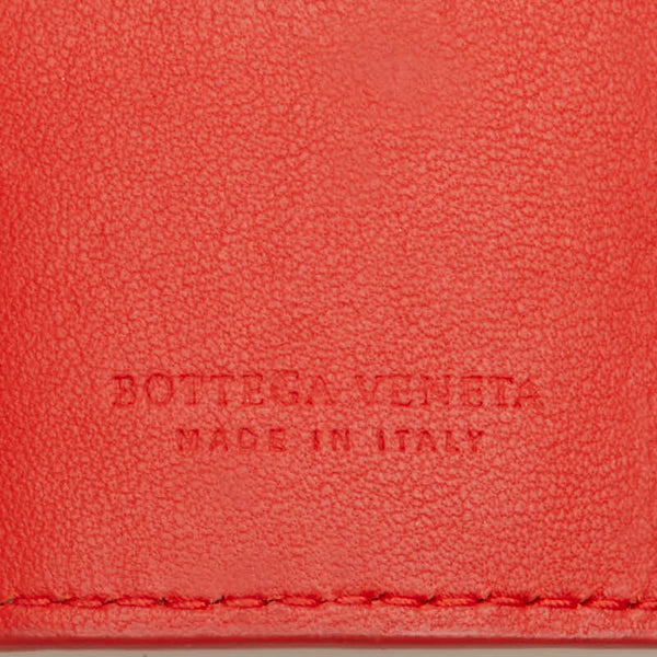 ボッテガヴェネタ イントレチャート キーケース 6連 レッド レザー レディース BOTTEGAVENETA 【中古】