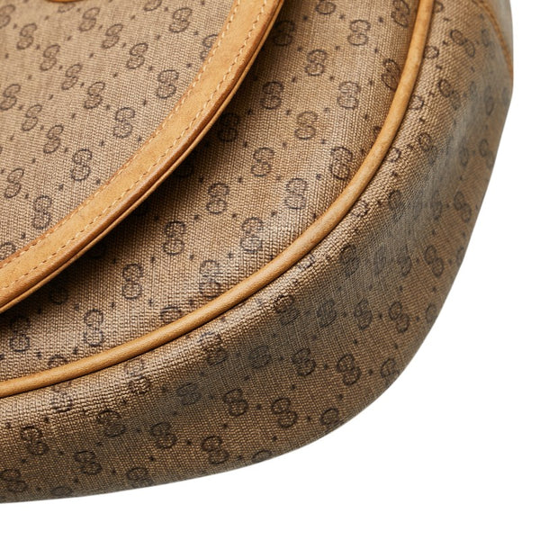 グッチ マイクロGG オールドグッチ 斜め掛け ショルダーバッグ ベージュ PVC レザー レディース GUCCI 【中古】