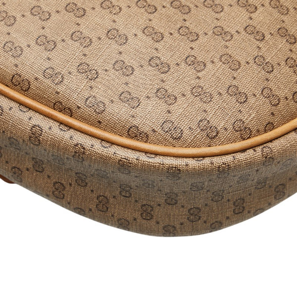 グッチ マイクロGG オールドグッチ 斜め掛け ショルダーバッグ ベージュ PVC レザー レディース GUCCI 【中古】