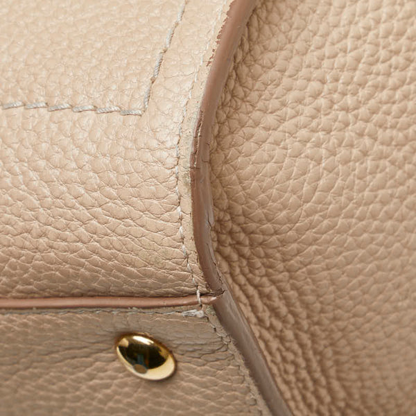 サルヴァトーレフェラガモ エイミー ガンチーニ ハンドバッグ ショルダーバッグ 2WAY EE-21 F478 ベージュ レザー レディース Salvatore Ferragamo 【中古】