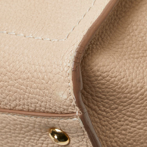 サルヴァトーレフェラガモ エイミー ガンチーニ ハンドバッグ ショルダーバッグ 2WAY EE-21 F478 ベージュ レザー レディース Salvatore Ferragamo 【中古】